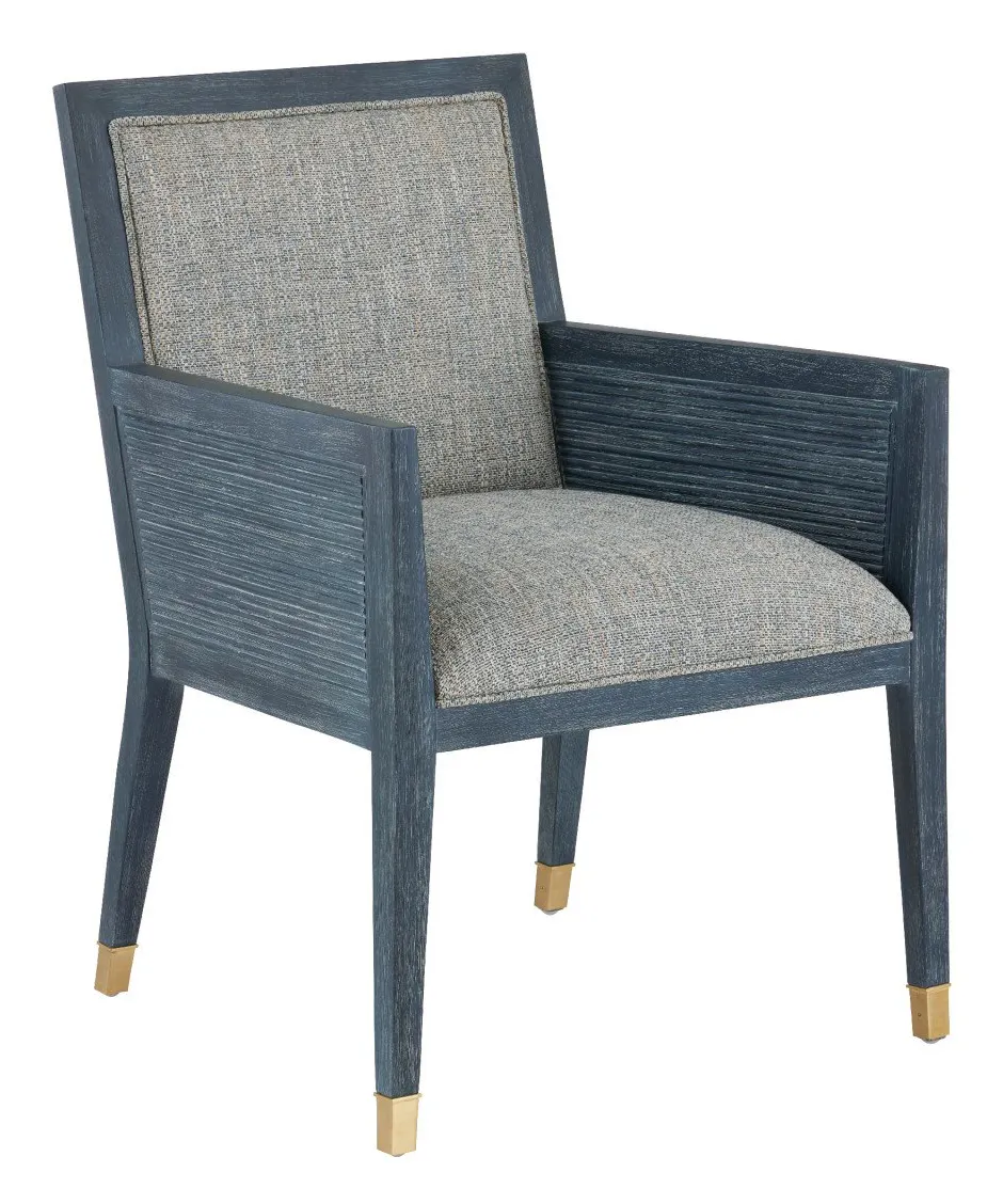 Currey and Company 7000-0852 Santos Vintage Navy Armchair Barrett Dusk Currey and Company 7000-0852 Santos Vintage Navy Armchair Barrett Dusk