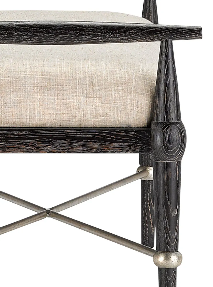 Currey and Company 7000-0052 Perrin Black Bench Finn Natural Currey and Company 7000-0052 Perrin Black Bench Finn Natural