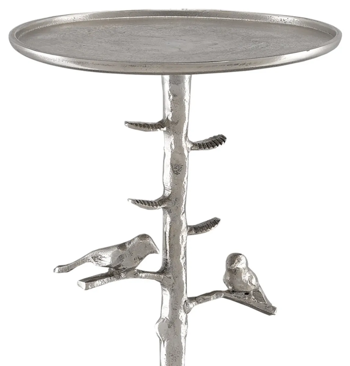 Currey and Company 4000-0064 Piaf Silver Drinks Table Currey and Company 4000-0064 Piaf Silver Drinks Table
