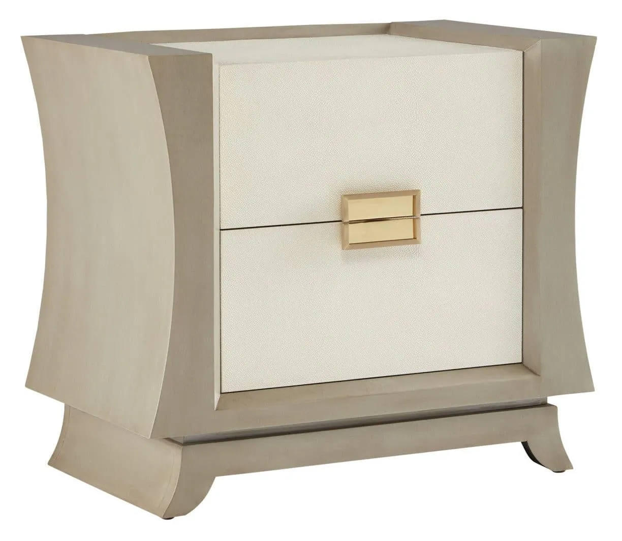 Currey and Company 3000-0211 Koji Cream Nightstand