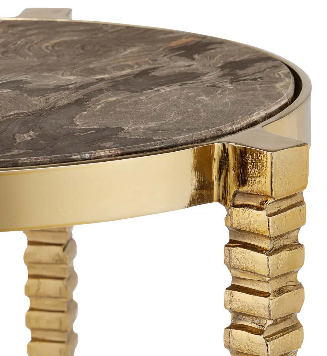 Currey and Company 4000-0180 Corrado Cappuccino Marble Accent Table Currey and Company 4000-0180 Corrado Cappuccino Marble Accent Table