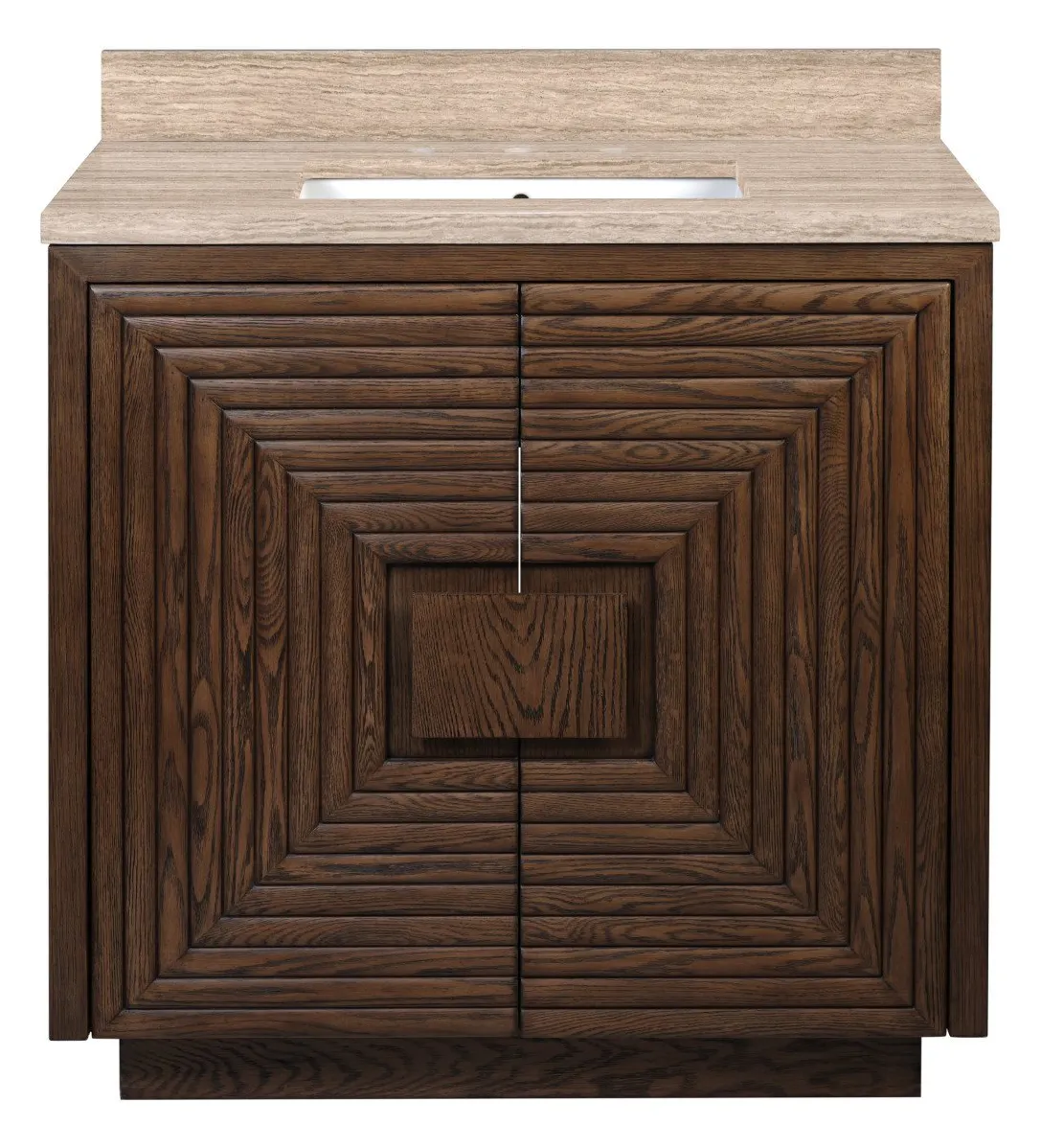 Currey and Company 3800-0011 Morombe 36 inch Cocoa Vanity with Rectangular Undermount Sink Currey and Company 3800-0011 Morombe 36 inch Cocoa Vanity with Rectangular Undermount Sink