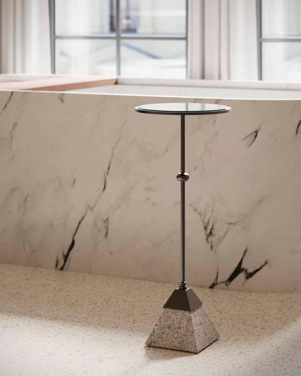 Currey and Company 4000-0185 Parna Concrete Accent Table Currey and Company 4000-0185 Parna Concrete Accent Table