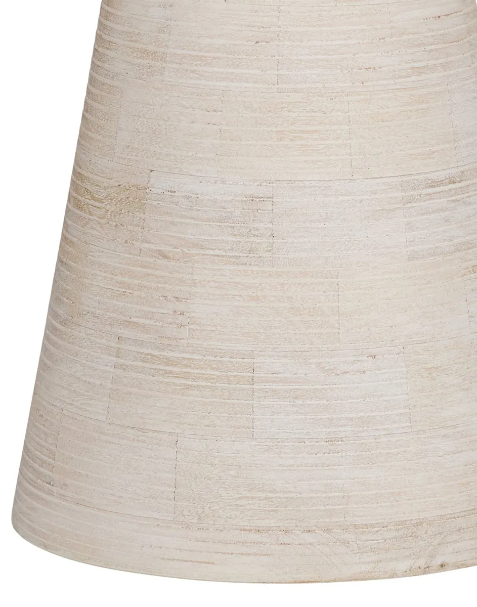Currey and Company 3000-0236 Gati Whitewash Accent Table Currey and Company 3000-0236 Gati Whitewash Accent Table
