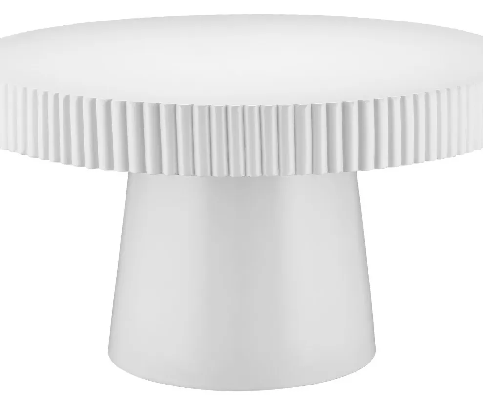 Currey and Company 2000-0042 Harlow White Concrete Cocktail Table Currey and Company 2000-0042 Harlow White Concrete Cocktail Table