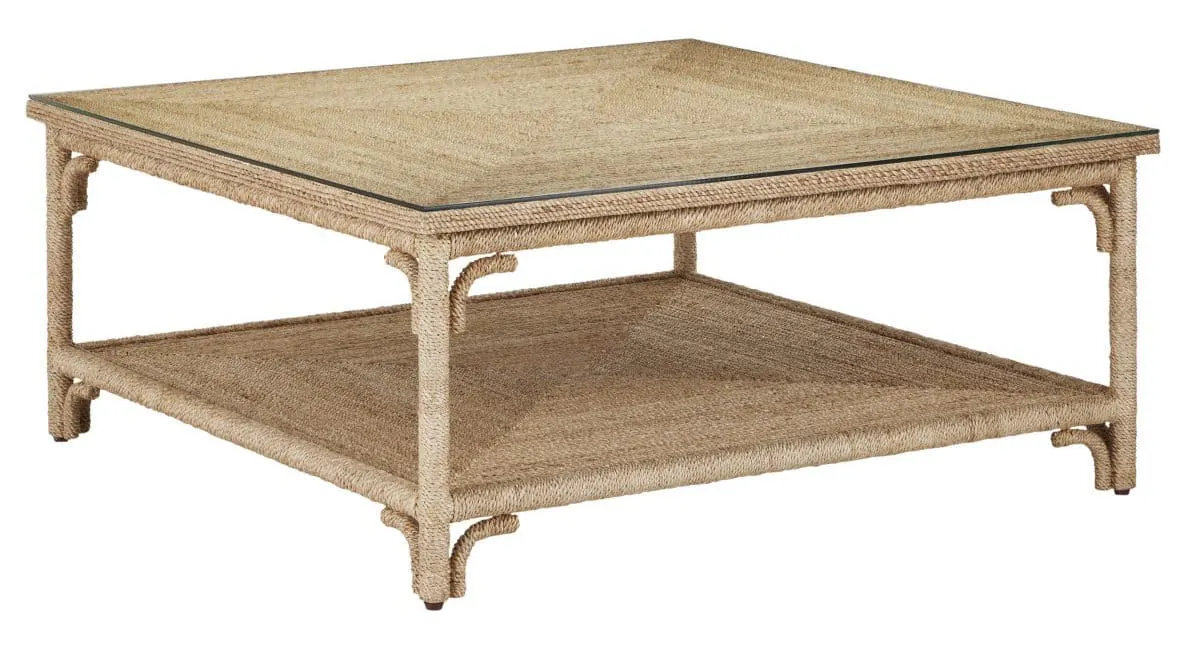 Currey and Company 3000-0219 Olisa Rope Cocktail Table