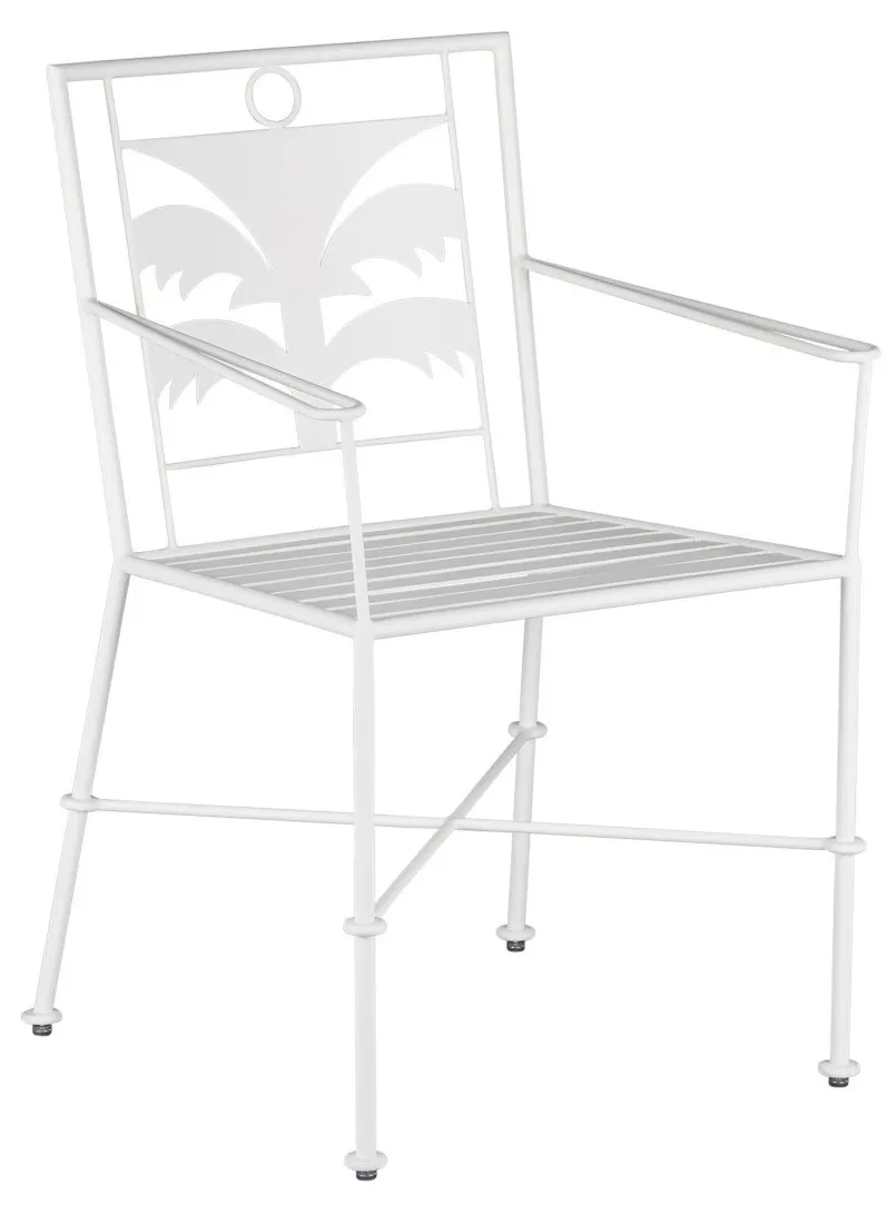 Currey and Company 4000-0165 Las Palmas White Armchair Currey and Company 4000-0165 Las Palmas White Armchair