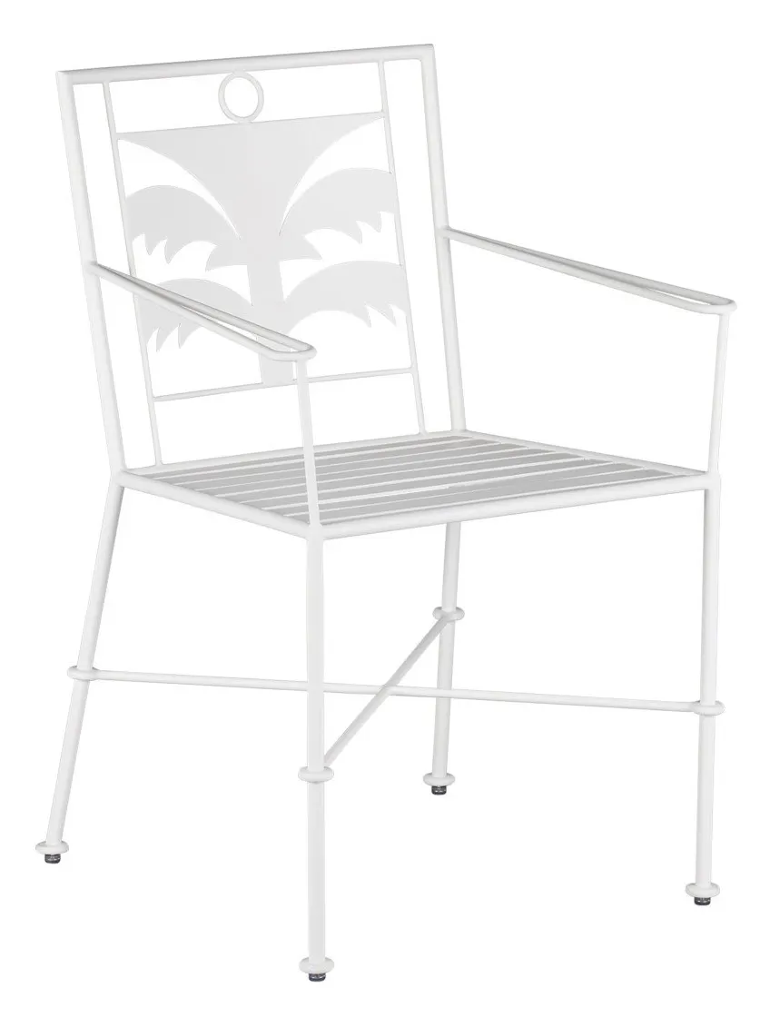 Currey and Company 4000-0165 Las Palmas White Armchair Currey and Company 4000-0165 Las Palmas White Armchair