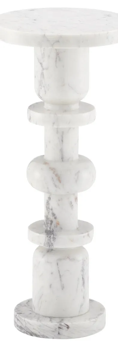 Currey and Company 3000-0138 Sasha White Drinks Table Currey and Company 3000-0138 Sasha White Drinks Table
