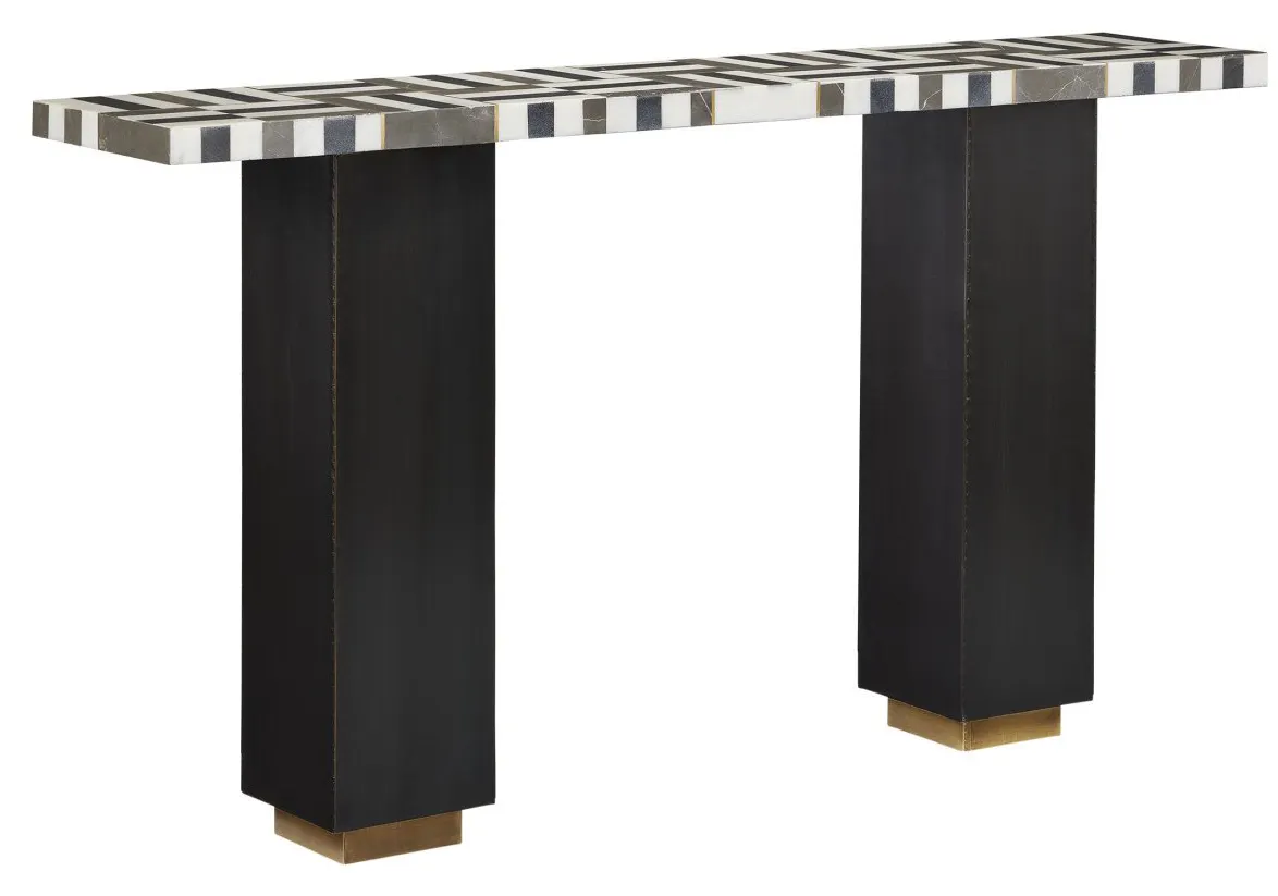 Currey and Company 3000-0240 Gentry Marble Console Table Currey and Company 3000-0240 Gentry Marble Console Table