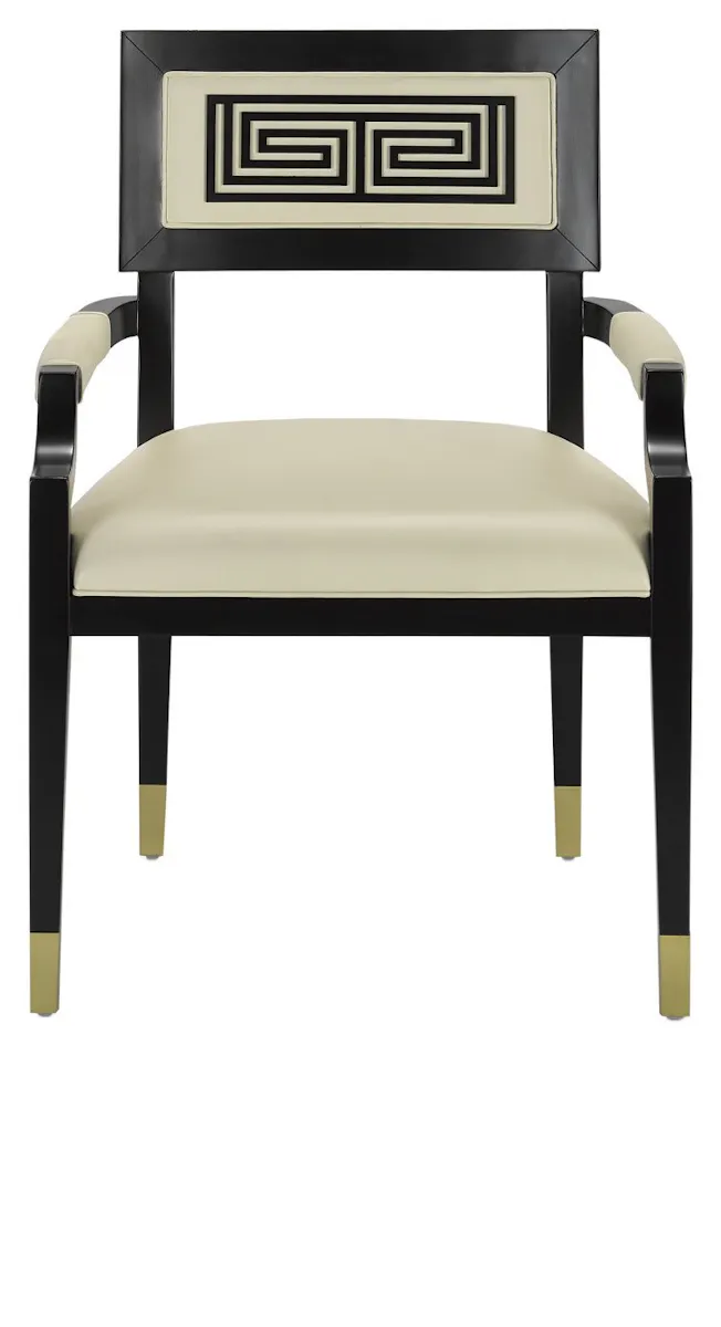 Currey and Company 7000-0322 Artemis Leather Armchair Milk Currey and Company 7000-0322 Artemis Leather Armchair Milk