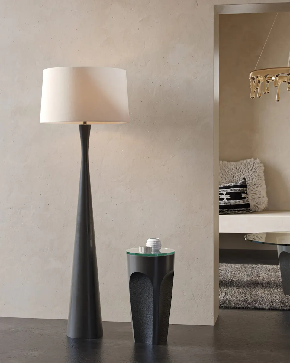 Currey and Company 4000-0216 Lemy Black Drinks Table Currey and Company 4000-0216 Lemy Black Drinks Table