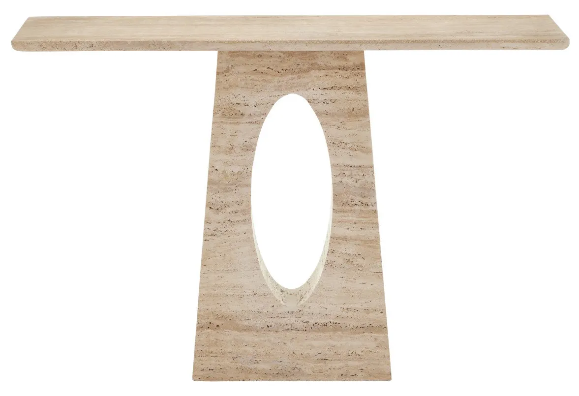 Currey and Company 3000-0286 Demi Travertine Console Table Currey and Company 3000-0286 Demi Travertine Console Table