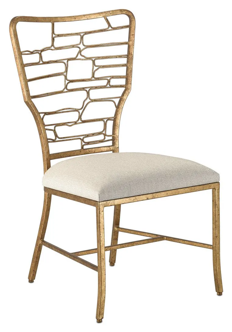 Currey and Company 7000-0952 Vinton Gold Chair Appeal Sand Currey and Company 7000-0952 Vinton Gold Chair Appeal Sand