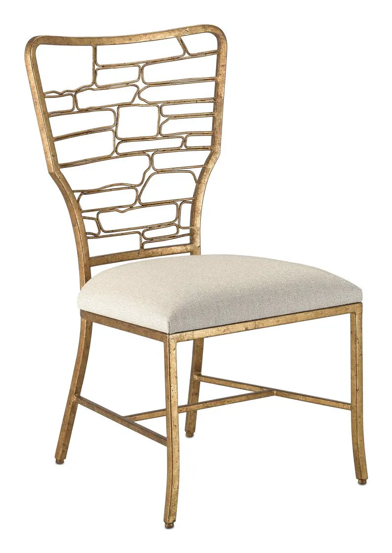 Currey and Company 7000-0952 Vinton Gold Chair Appeal Sand Currey and Company 7000-0952 Vinton Gold Chair Appeal Sand