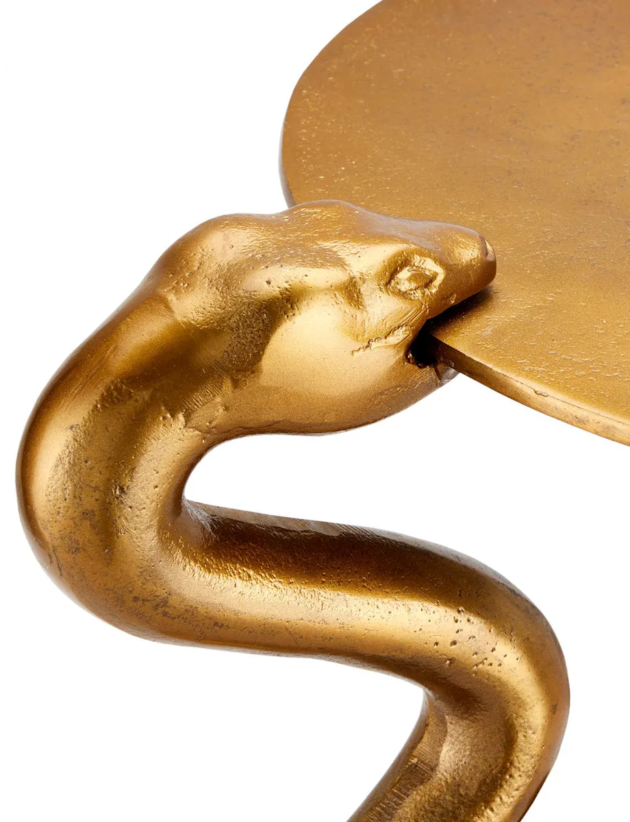 Currey and Company 4000-0140 Serpent Brass Accent Table Currey and Company 4000-0140 Serpent Brass Accent Table