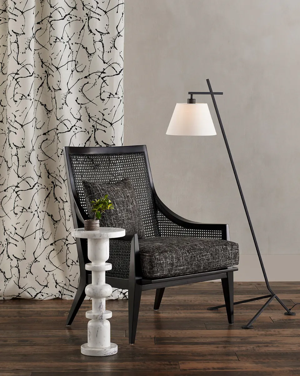 Currey and Company 3000-0138 Sasha White Drinks Table Currey and Company 3000-0138 Sasha White Drinks Table