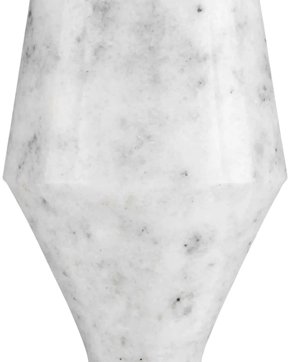 Currey and Company 3000-0223 Quince White Marble Accent Table Currey and Company 3000-0223 Quince White Marble Accent Table