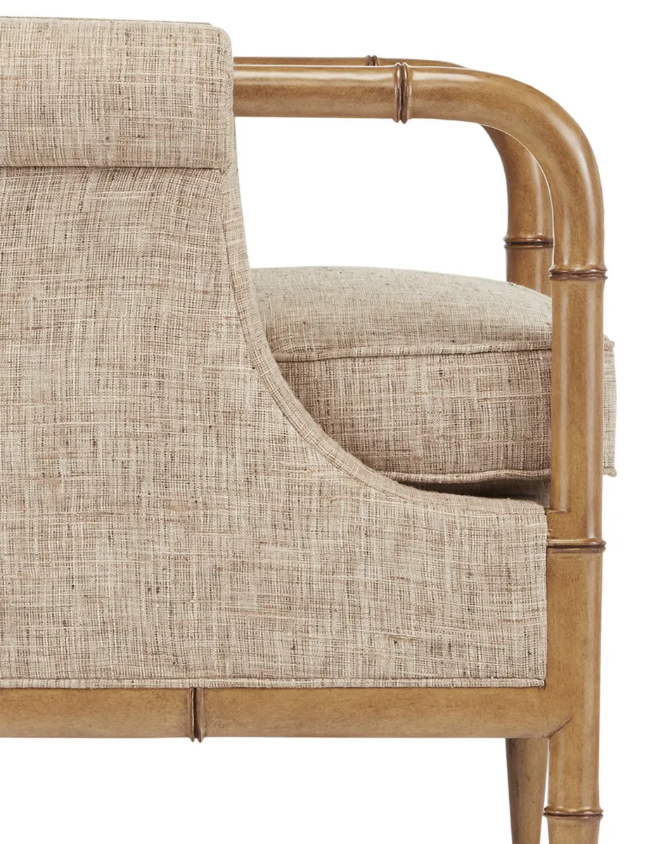 Currey and Company 7000-0602 Merle Walnut Armchair Finn Safari Currey and Company 7000-0602 Merle Walnut Armchair Finn Safari