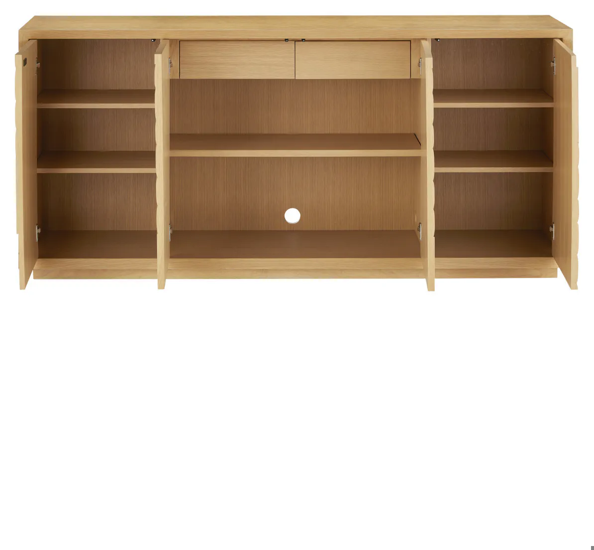 Currey and Company 3000-0317 Margot Natural Oak Credenza Currey and Company 3000-0317 Margot Natural Oak Credenza