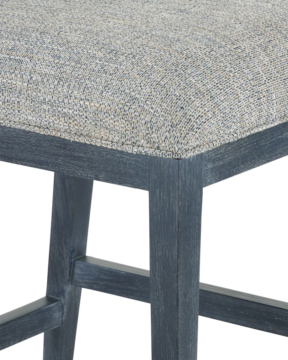 Currey and Company 7000-0902 Santos Vintage Navy Counter Stool Barrett Dusk Currey and Company 7000-0902 Santos Vintage Navy Counter Stool Barrett Dusk