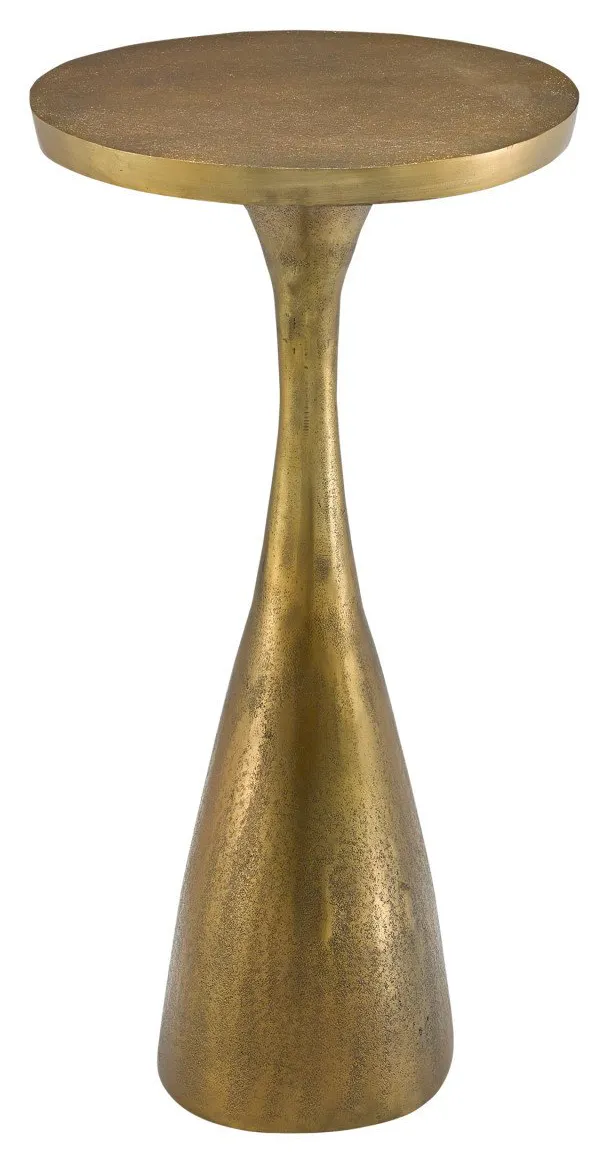 Currey and Company 4000-0074 Ishaan Brass Accent Table Currey and Company 4000-0074 Ishaan Brass Accent Table