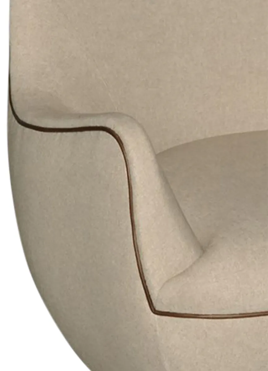 Currey and Company 7000-0572 Brene Walnut Swivel Armchair Felton Oatmeal Currey and Company 7000-0572 Brene Walnut Swivel Armchair Felton Oatmeal