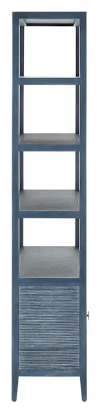 Currey and Company 3000-0265 Santos Vintage Navy Storage Etagere Currey and Company 3000-0265 Santos Vintage Navy Storage Etagere