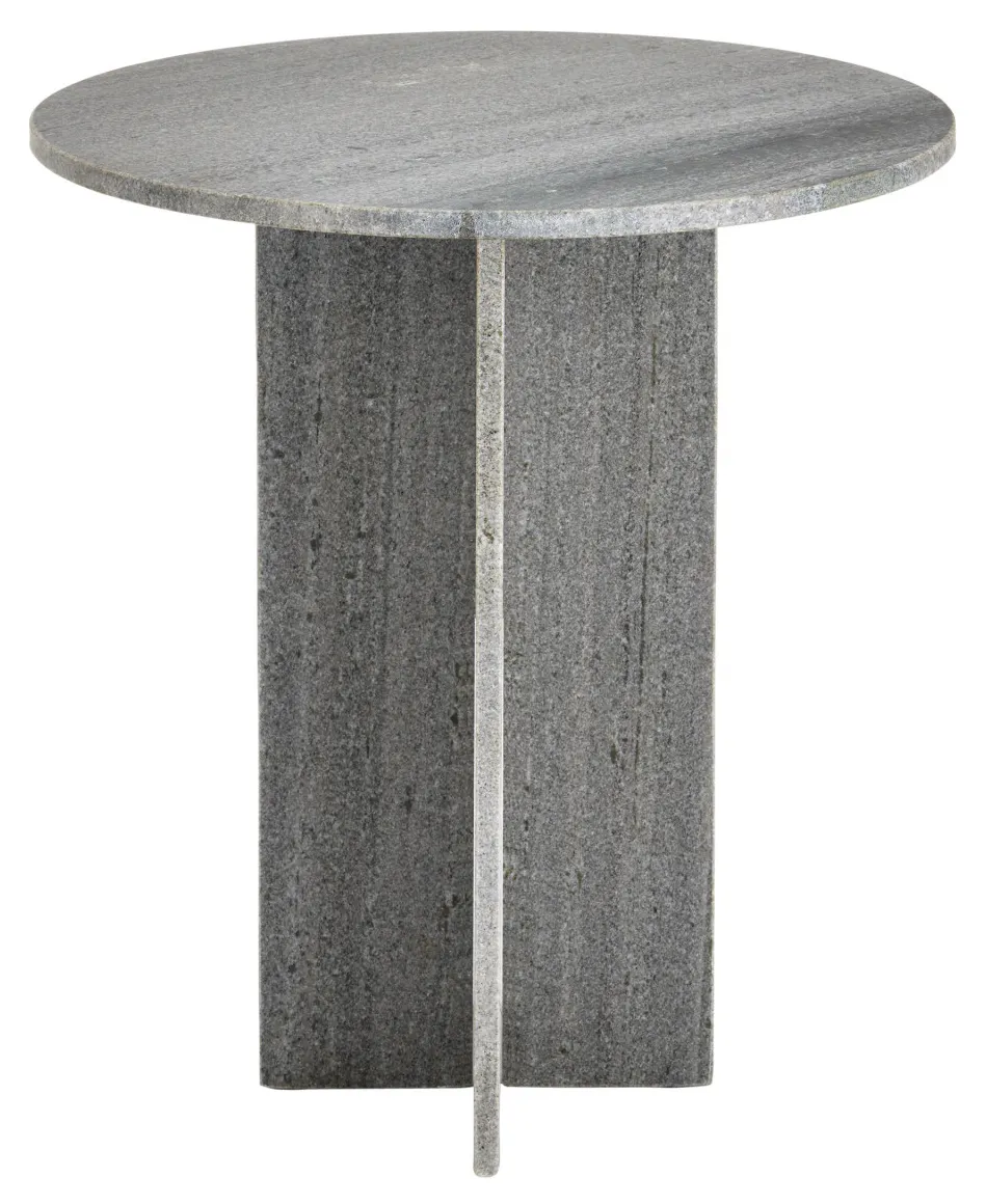 Currey and Company 3000-0221 Harmon Gray Marble Accent Table Currey and Company 3000-0221 Harmon Gray Marble Accent Table