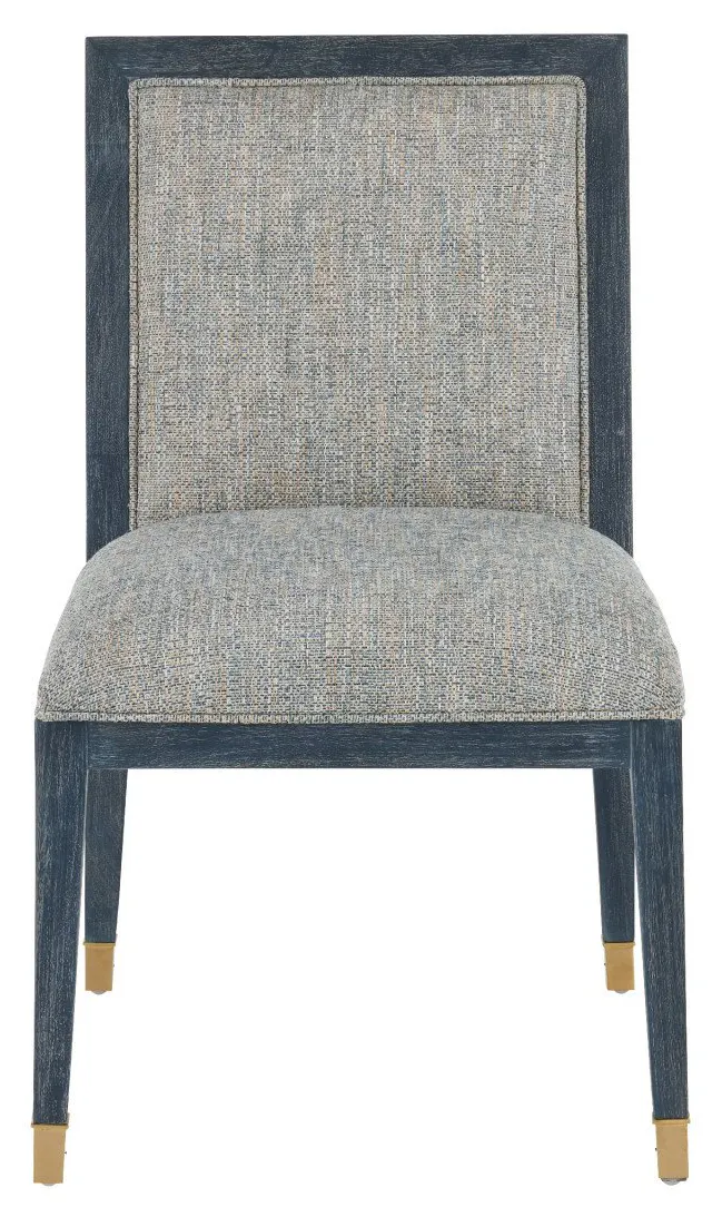 Currey and Company 7000-0872 Santos Vintage Navy Side Chair Barrett Dusk Currey and Company 7000-0872 Santos Vintage Navy Side Chair Barrett Dusk