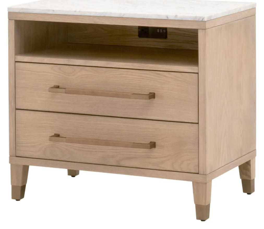 Essentials For Living 5250.NAT-OAK/BIA Cambria 2 Drawer Nightstand Essentials For Living 5250.NAT-OAK/BIA Cambria 2 Drawer Nightstand