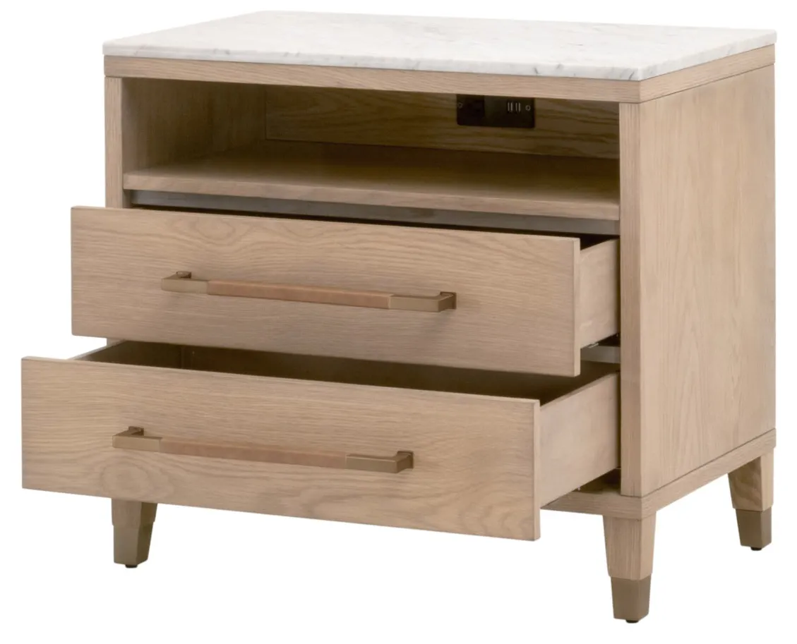 Essentials For Living 5250.NAT-OAK/BIA Cambria 2 Drawer Nightstand Essentials For Living 5250.NAT-OAK/BIA Cambria 2 Drawer Nightstand