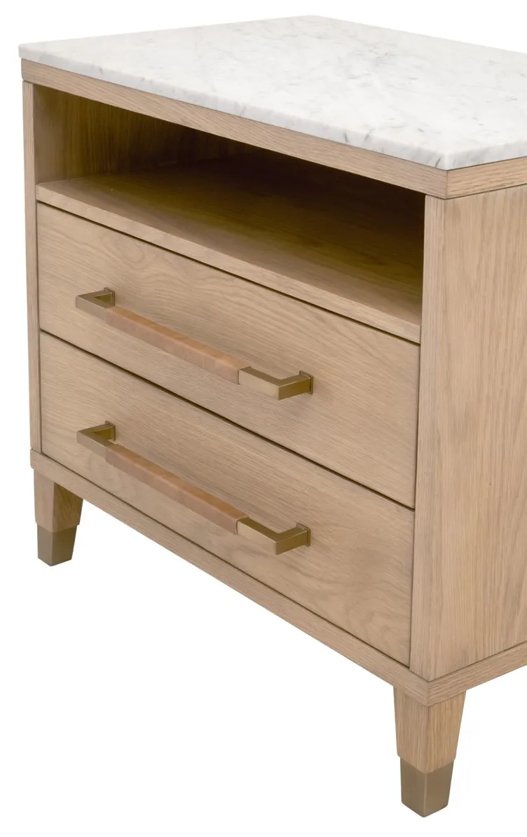 Essentials For Living 5250.NAT-OAK/BIA Cambria 2 Drawer Nightstand Essentials For Living 5250.NAT-OAK/BIA Cambria 2 Drawer Nightstand