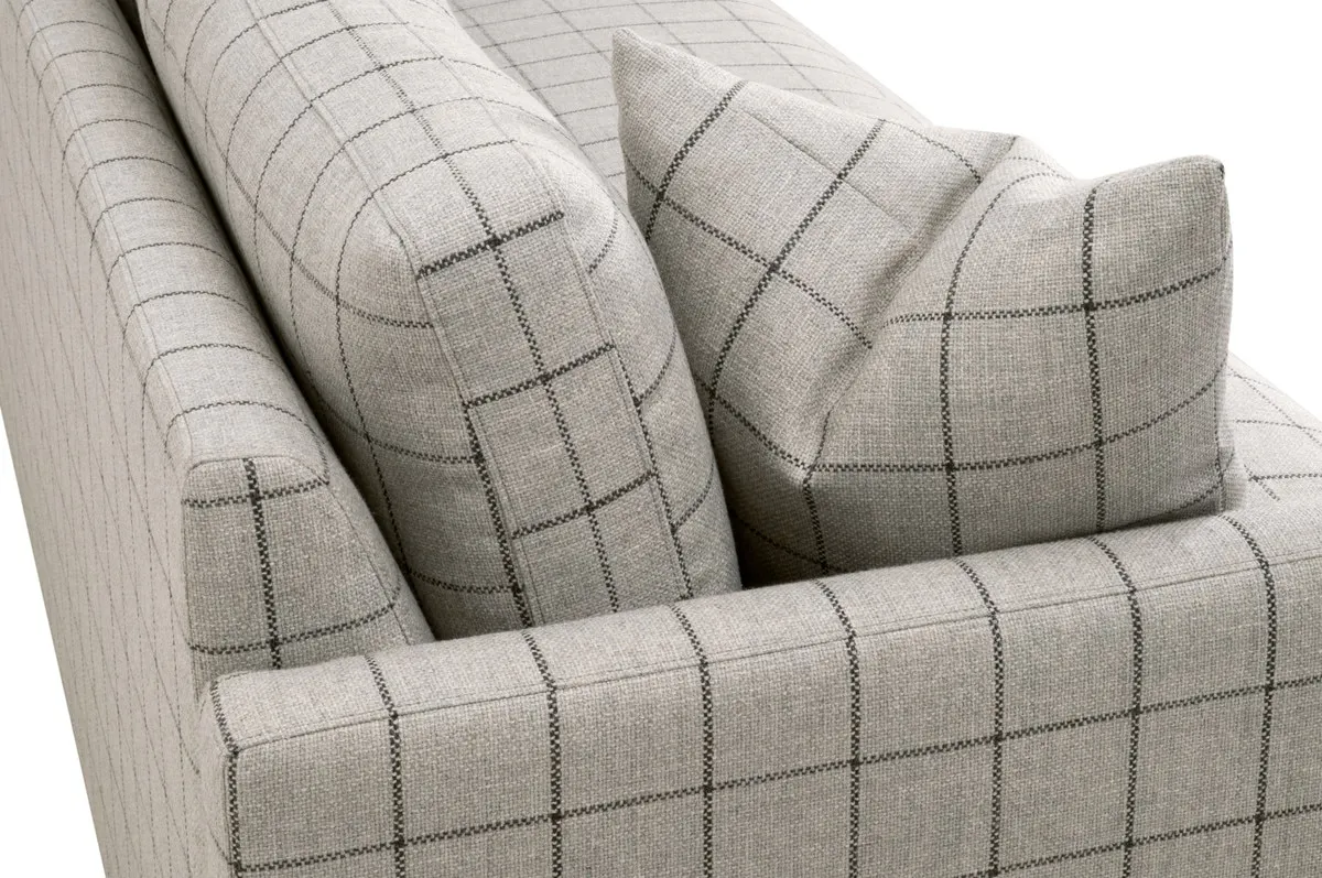 Essentials For Living 6620-3.WCMT/NG Clara 86 inch Slim Arm Sofa Essentials For Living 6620-3.WCMT/NG Clara 86 inch Slim Arm Sofa