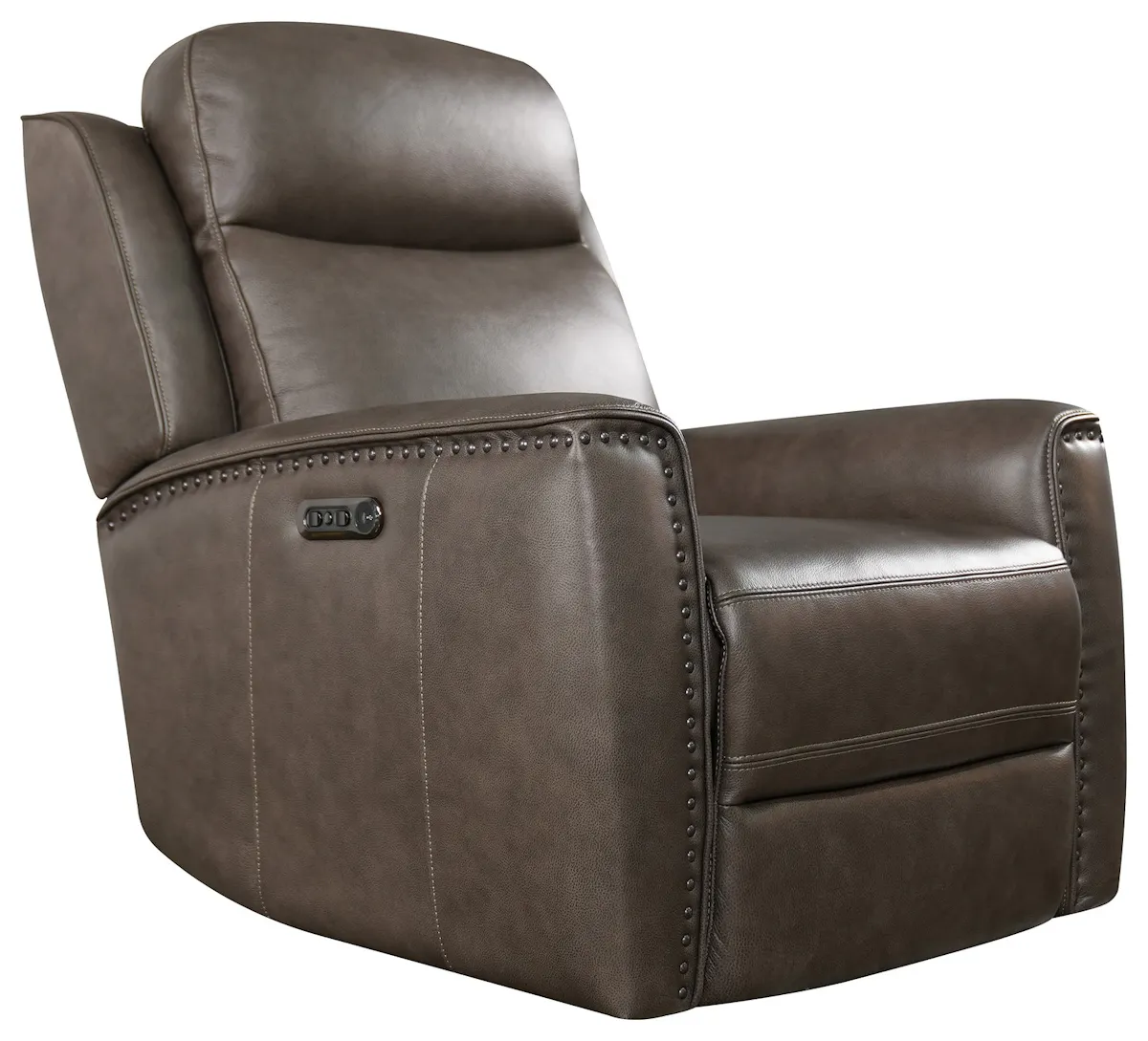Bassett Club Level 3793-P0S Douglas Wallsaver Power Recliner Sable Leather Bassett Club Level 3793-P0S Douglas Wallsaver Power Recliner Sable Leather