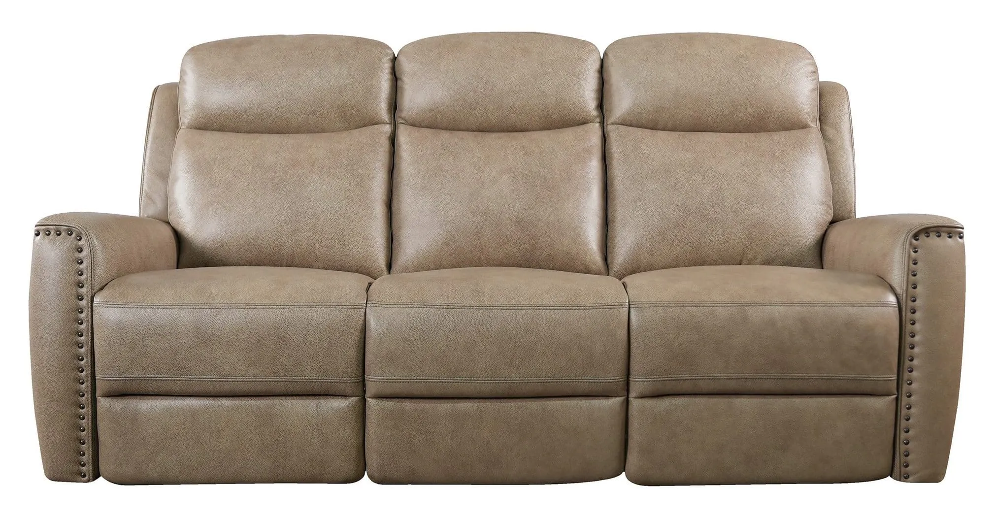 Bassett Club Level 3793-P62W Douglas Power Motion Sofa Wheat Leather