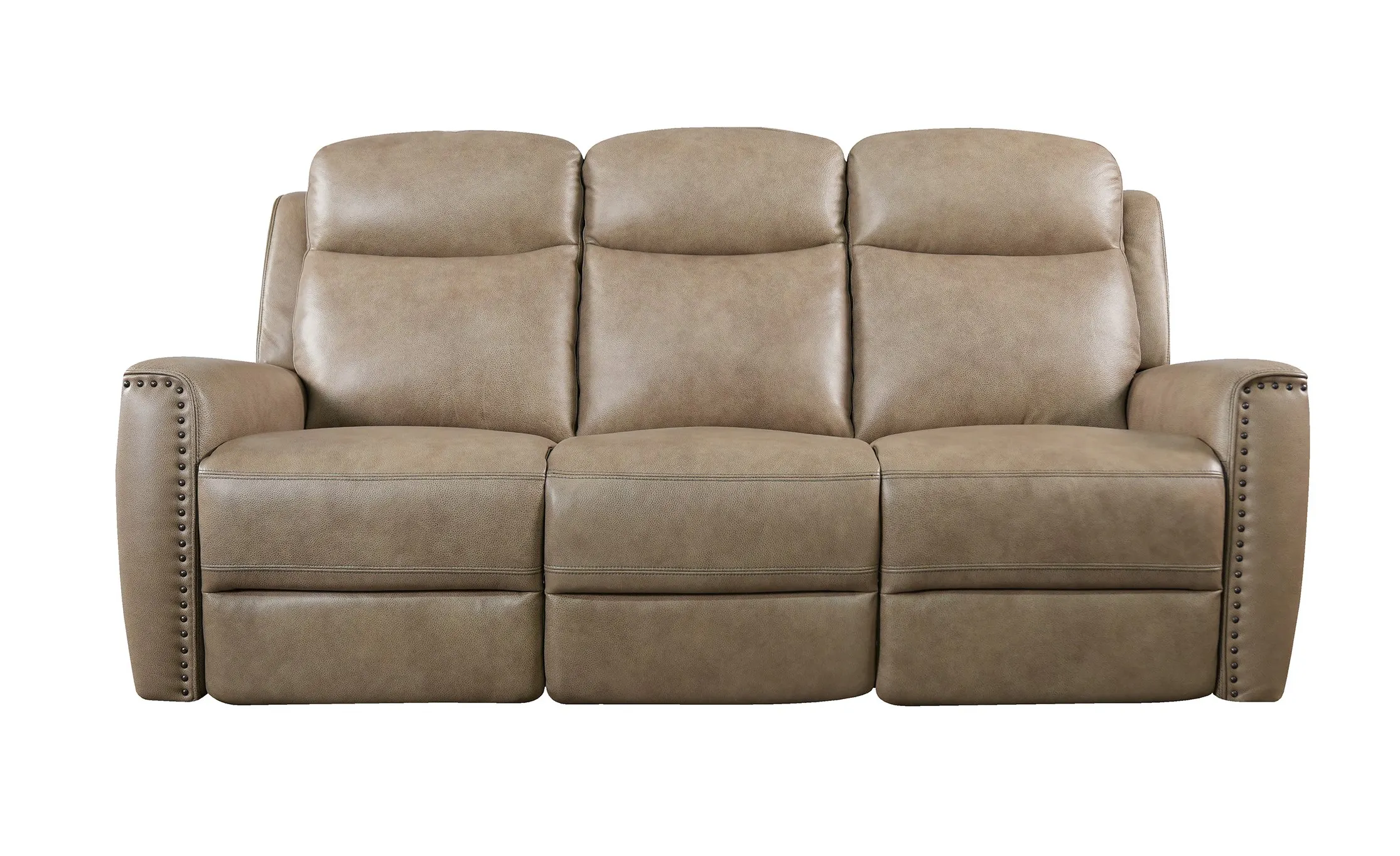 Bassett Club Level 3793-P62W Douglas Power Motion Sofa Wheat Leather