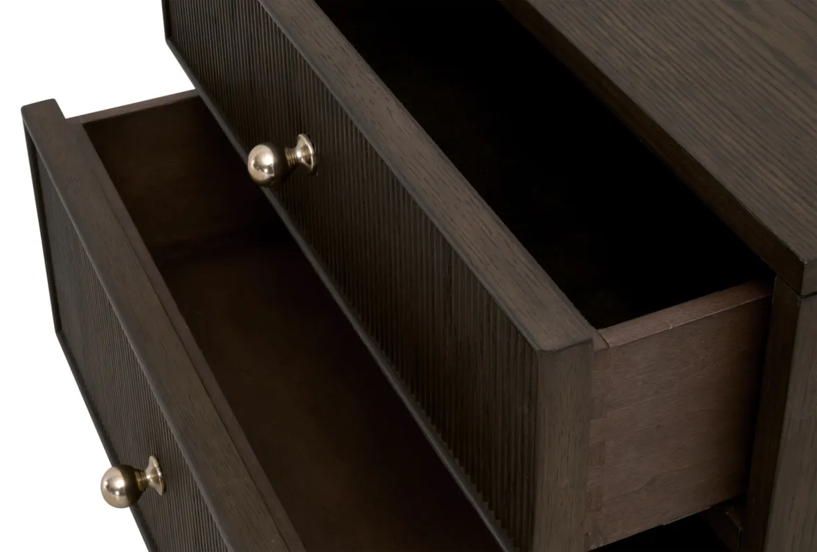 Essentials For Living 5256.DB-OAK Highland 2 Drawer Nightstand Essentials For Living 5256.DB-OAK Highland 2 Drawer Nightstand