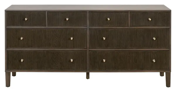 Essentials For Living 5258.DB-OAK Highland 8 Drawer Double Dresser Essentials For Living 5258.DB-OAK Highland 8 Drawer Double Dresser