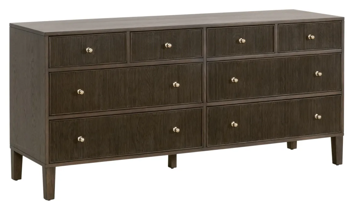 Essentials For Living 5258.DB-OAK Highland 8 Drawer Double Dresser Essentials For Living 5258.DB-OAK Highland 8 Drawer Double Dresser