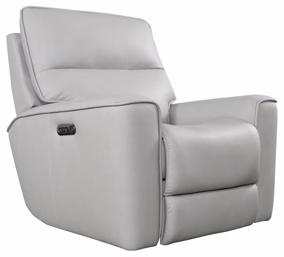 Bassett Club Level 3797-P0M Kenneth Wallsaver Power Recliner Mist Leather Bassett Club Level 3797-P0M Kenneth Wallsaver Power Recliner Mist Leather