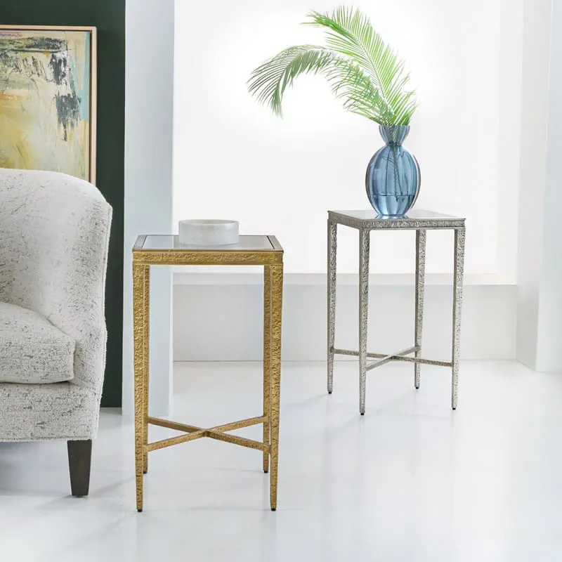 Modern History MH1204F03 Texture Square Spot Table Antique Brass Modern History MH1204F03 Texture Square Spot Table Antique Brass