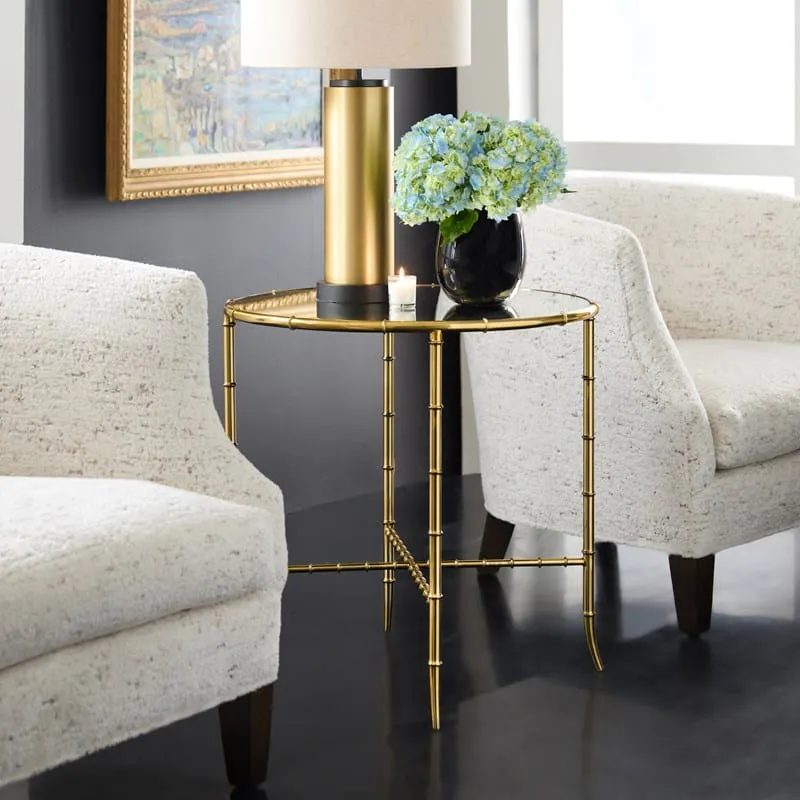 Modern History MH1214F01 Bamboo Round End Table Modern History MH1214F01 Bamboo Round End Table