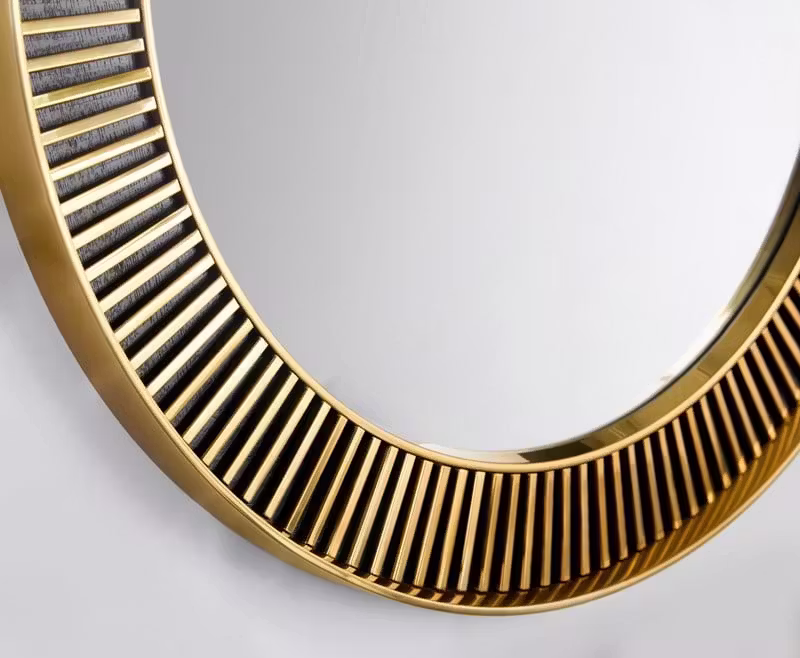 Modern History MH1223F01 Tuxedo Round Mirror Modern History MH1223F01 Tuxedo Round Mirror