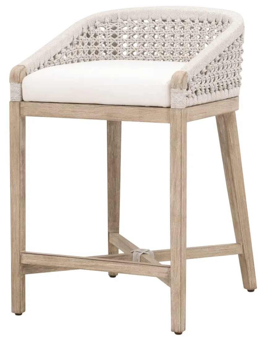 Essentials For Living 6795CS.WHT/LPPRL/NG Montecito Counter Stool Essentials For Living 6795CS.WHT/LPPRL/NG Montecito Counter Stool