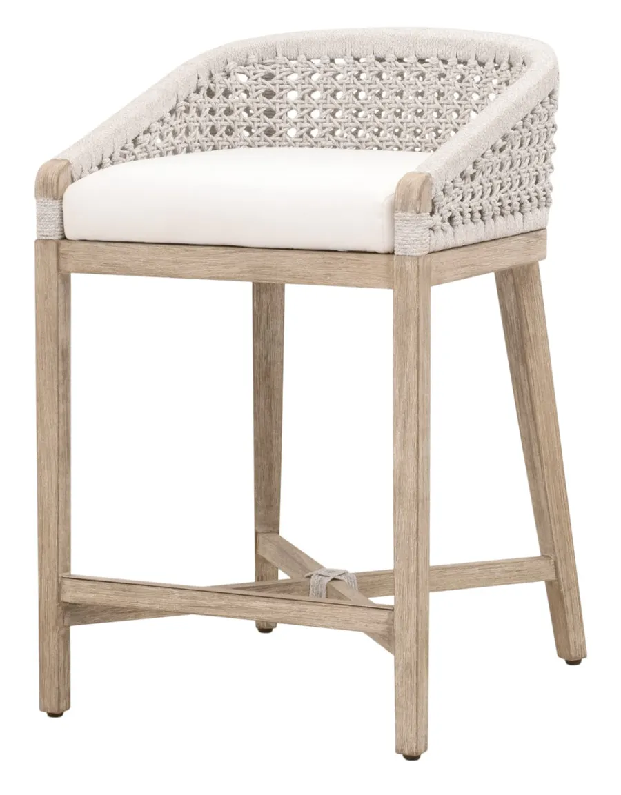 Essentials For Living 6795CS.WHT/LPPRL/NG Montecito Counter Stool Essentials For Living 6795CS.WHT/LPPRL/NG Montecito Counter Stool