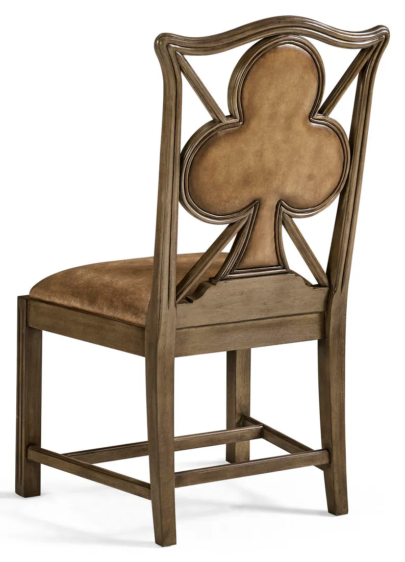 Jonathan Charles 493360-SC-MBL-L041 Playing Card Club Side Chair Jonathan Charles 493360-SC-MBL-L041 Playing Card Club Side Chair