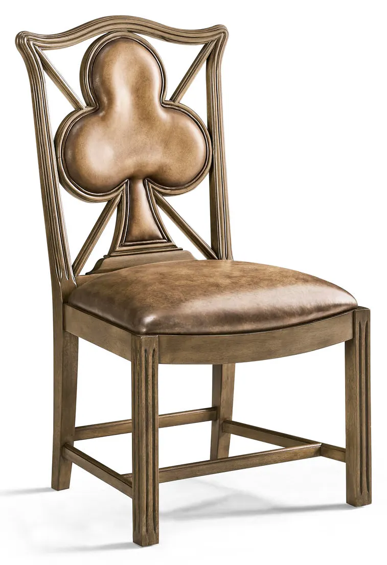 Jonathan Charles 493360-SC-MBL-L041 Playing Card Club Side Chair Jonathan Charles 493360-SC-MBL-L041 Playing Card Club Side Chair