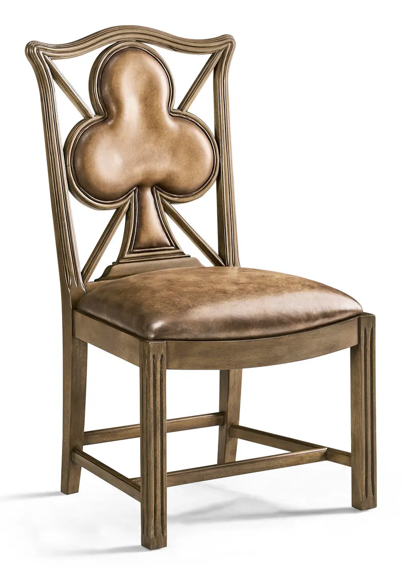 Jonathan Charles 493360-SC-MBL-L041 Playing Card Club Side Chair Jonathan Charles 493360-SC-MBL-L041 Playing Card Club Side Chair