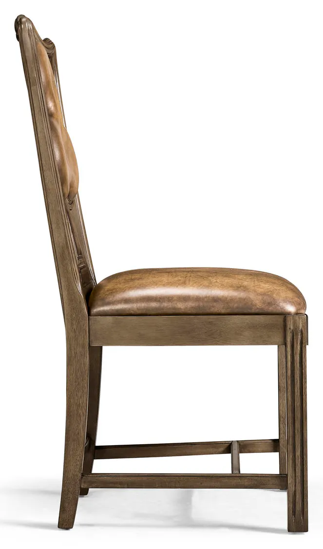 Jonathan Charles 493360-SC-MBL-L041 Playing Card Club Side Chair Jonathan Charles 493360-SC-MBL-L041 Playing Card Club Side Chair